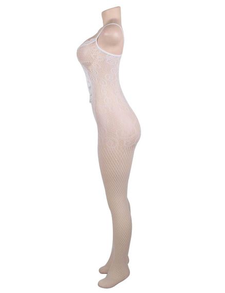 Бодістокінг ажурний з відкритим доступом Star Night білий, XS-M sexstyle | Зображення 3