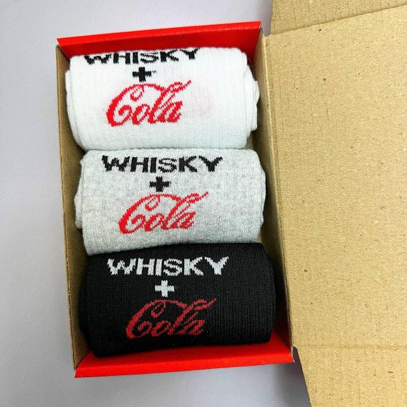 Подарочный набор мужских носков в коробке размер 40-45 3 пары разные цвета ч3бокс039 | Зображення 3