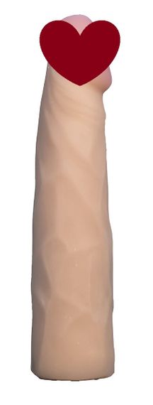 Насадка для страпона тілесна EGZO CIBERSKIN NSTR10 ( 18 см х 4 см ) sexstyle