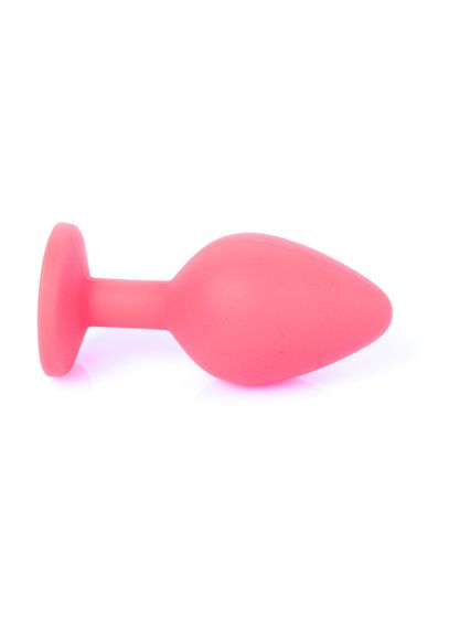 Анальна пробка - Jewellery Silicone Red Plug M Blue | Зображення 4