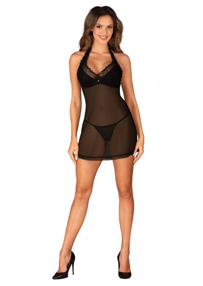 Пеньюар Obsessive Medilla chemise & thong XS/S | Зображення 5