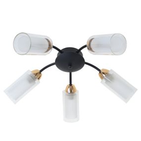 Люстра потолочная классическая в зал E14 60W BK (LK-672C/5)