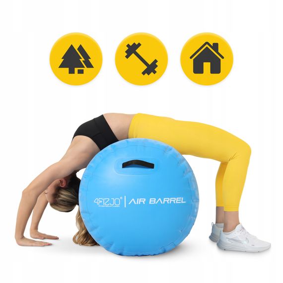 Повітряна бочка для гімнастики 4FIZJO Air Barrel 100 x 75 см Blue (P-5905973403115) | Зображення 4