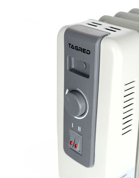 Електричний радіатор Tagred 2,0 кВт, площа обігріву 20 кв.м., білий, підлоговий, 8 секцій (TA920) | Зображення 2