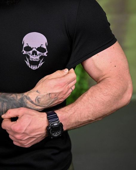 Тактична потоотводна футболка Не для слабких black ПП7709 | Зображення 4