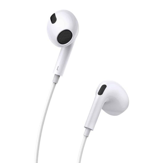 Навушники Baseus Encok 3.5mm lateral in-ear Wired Earphone H17 White | Зображення 1