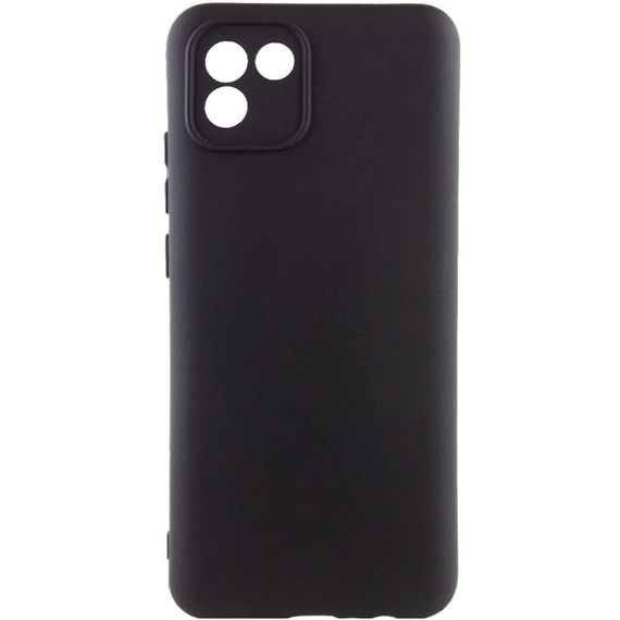 Чохол Silicone Cover Lakshmi Full Camera (A) для Samsung Galaxy A03, Чорний