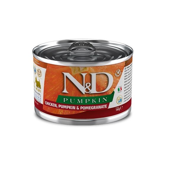 Влажный корм с курицей для собак малых пород Farmina N&D Pumpkin Chicken Adult Mini, 140 гр