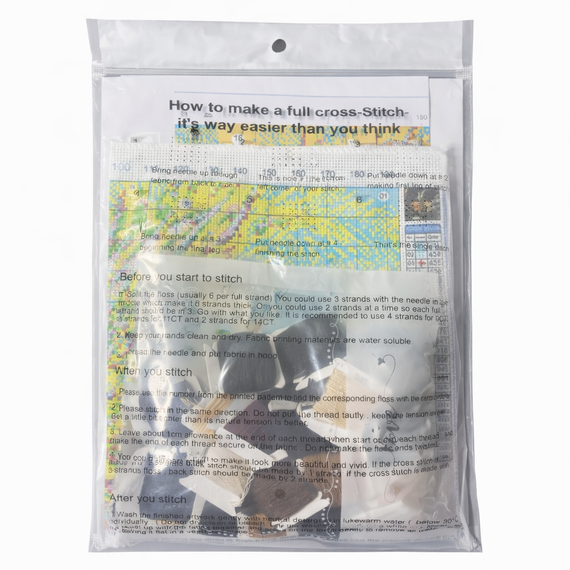 Набор для вышивки крестом JOZYSH «Грозная нежная стража» 14CT, 40x40 см, канва Аида с нанесенным рисунком | Зображення 6