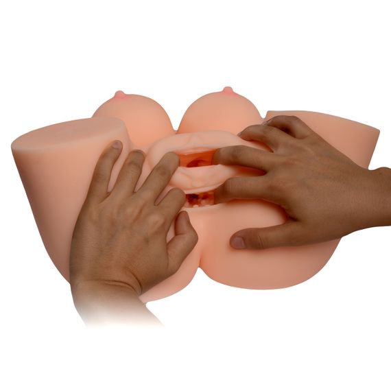 Реалістичне тіло торс Anica Solid Silicone Sexy Doll L анус-вагіна без вібрації тілесний Sex Aura | Зображення 5