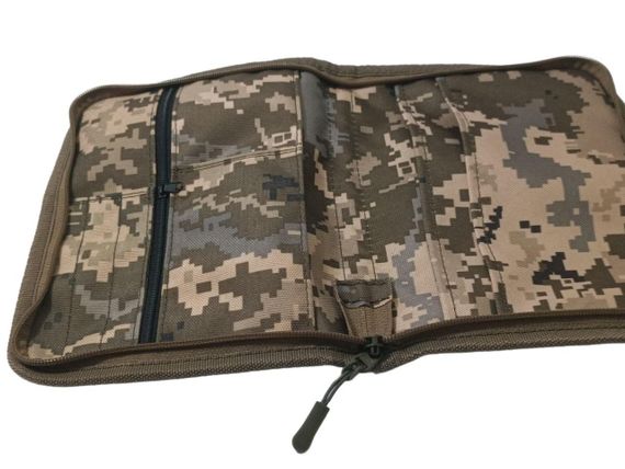 Чохол обкладинка для тактичного блокнота стрілка снайпера А5 водонепроникна 3 кишені Піксель | Зображення 3