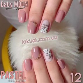 Гель-лак BABY MOON Pastel №12 мокко, 6 мл