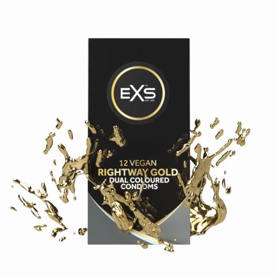 Презервативы - EXS Rightway Gold Condoms, 12 шт. sexstyle | Зображення 1