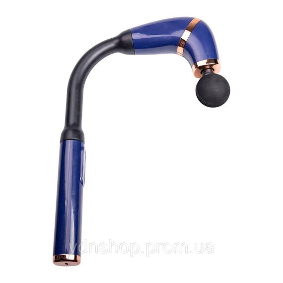 Перкуссионный ручной массажер аккумуляторный 17 Вт зарядка от USB до 3200 об/мин Синий HP-11-11BL | Зображення 1