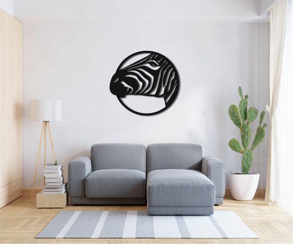 Панно декоративная картина на стену Зебра 400х375 acr-p000112 | Зображення 2