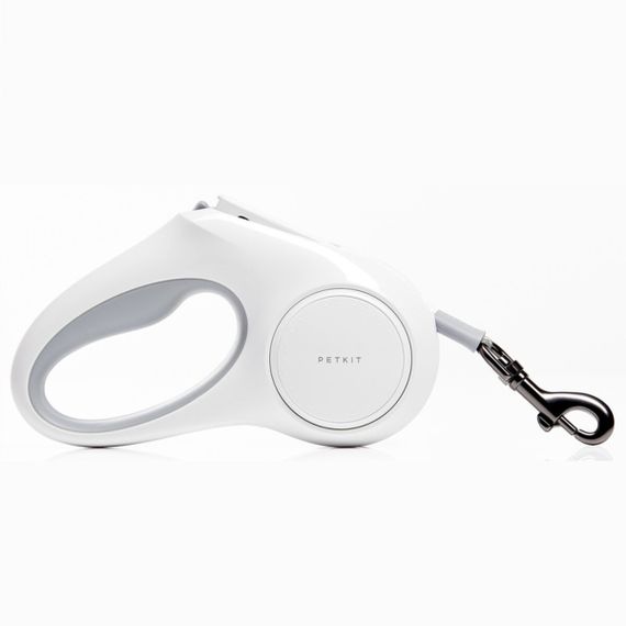 Поводок-рулетка для собак Petkit Go Free Dog Retractable Leash, лента 3 м, белый