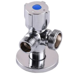 Кран кульовий кутовий подвійний SELBA 1/2″х 1/2″х3/4″ DOUBLE (SL1599)