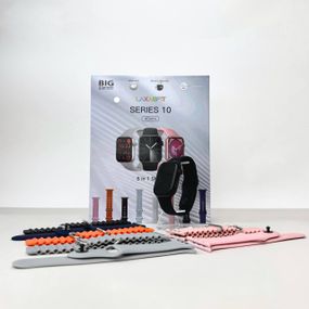 Розумний годинник Smart Watch 10 + 8 ремінців (Чорний) UA