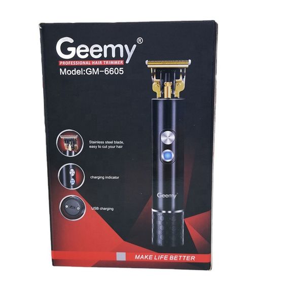 Профессиональная окантовочная машинка триммер для стрижки волос GEEMY GM-6605 | Зображення 4