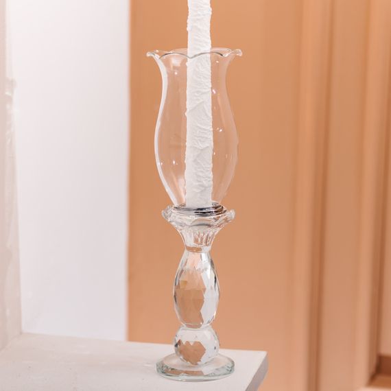 Підсвічник скляний 7×27.5 см підсвічник декоративний келих на ніжці HP-4-4S | Зображення 3