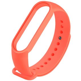 Силіконовий ремінець для Xiaomi Mi Band 3/4 Білий Рожевий/Hot Pink