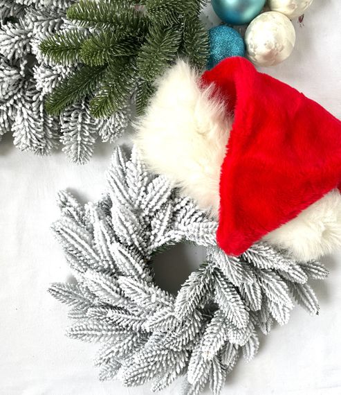 Вінок різдвяний Classic литий d-40 см засніжений | Зображення 4