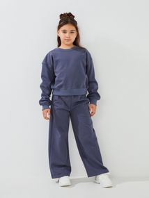 Костюм толстовка+штани для дівчинки Dinomin 2508 128 см Сірий shop (2000999464157)