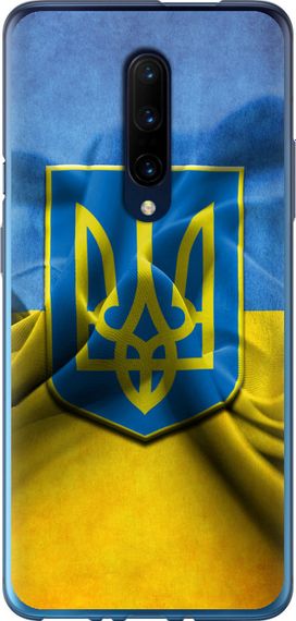 Чехол на OnePlus 7 Pro Флаг и герб Украины 1 "375u-1696-17620"