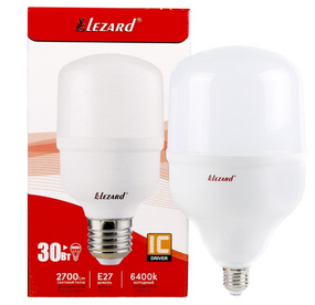 Лампа T100 30W E27 6400К 165-260V LED Лезард