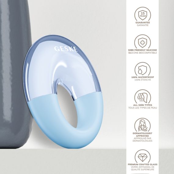 Масажер для очей GESKE Cool&Warm Eye Massager 7в1 aquamarine | Зображення 2