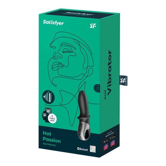 Анальний смарт вібратор з підігрівом Hot Passion колір: чорний Satisfyer (Німеччина) Sex Aura | Зображення 8
