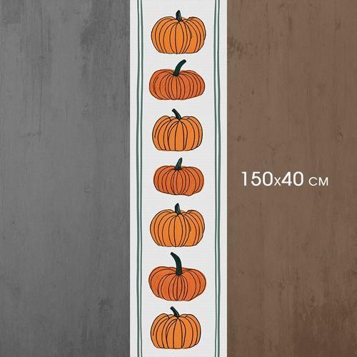 Доріжка на стіл Великі гарбузи 150x40 см (DR__24S011) | Зображення 2