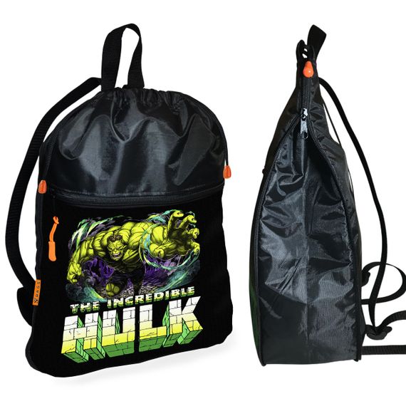Рюкзак-мішок для школи з Халк "Hulk" дитяча сумка для взуття та спортивного одягу (01487)