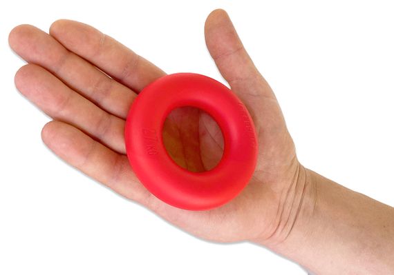 Еспандер кистьовий кільце EasyFit Ring тренажер для рук 27 кг Червоний (EF-1904-60) | Зображення 1