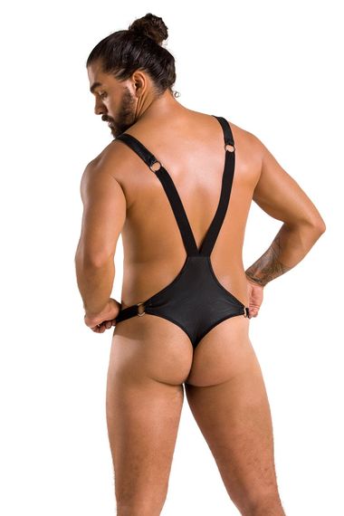 Боди мужское Passion 028 BODY HARRY, Черный, 2XL, 3XL, Большие размеры | Зображення 1