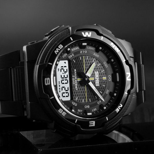 Чоловічий годинник Skmei 1370BKWT Black-White | Зображення 3