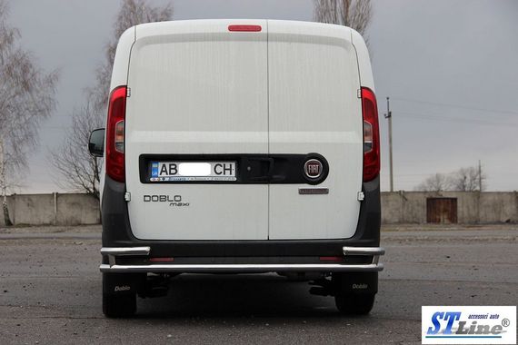 Задняя дуга AK005/2-Double (нерж.) для Opel Combo 2012-2018 гг | Зображення 2