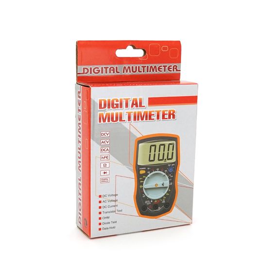 Мультиметр HAOYUE DT-33C Вимірювання: V (AC/DC), A (AC/DC), Ω, hFE, дзвінки. Функції: Data Hold, тест діодів, термопара. | Зображення 1