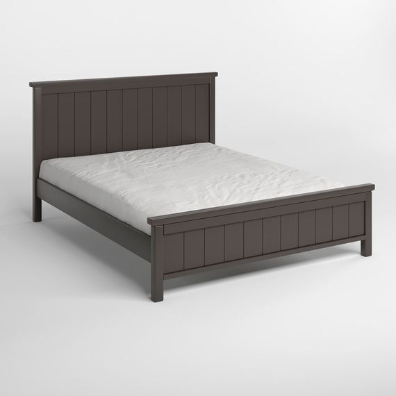 Двоспальне дерев&#039;яне ліжко Mebigrand Вірджинія Графітовий (RAL9011) 160х200 см (MBG-3225) | Зображення 1