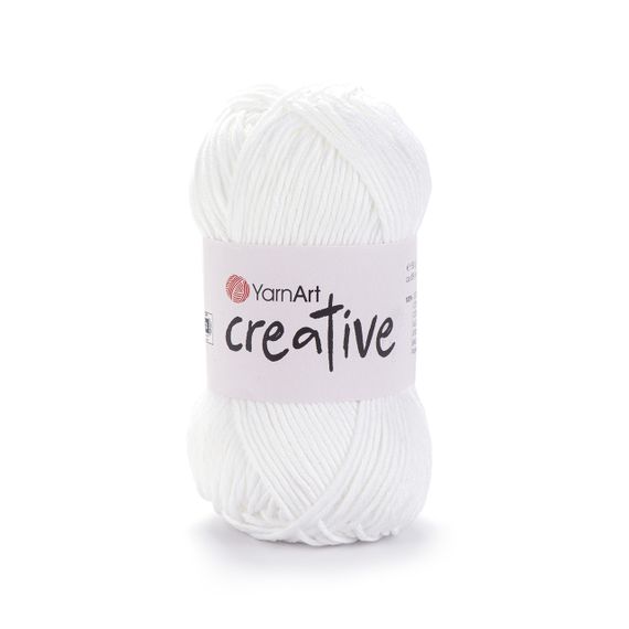 YarnArt CREATIVE Креатив No 220 білий Пряжа бавовна, нитки для в'язання