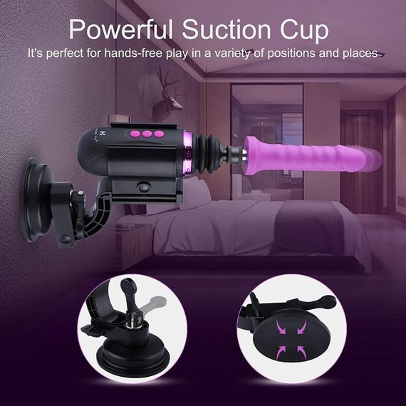 Мини секс-машина Hismith Mini Capsule Sex-Machine with Strong Suction Cup (мятая упаковка!!!) Sex Aura | Зображення 7