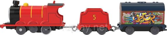 Паровозик Томас і друзі Моторизований поїзд Джеймс Оригінал Thomas & Friends Motorized Toy Train James | Зображення 4