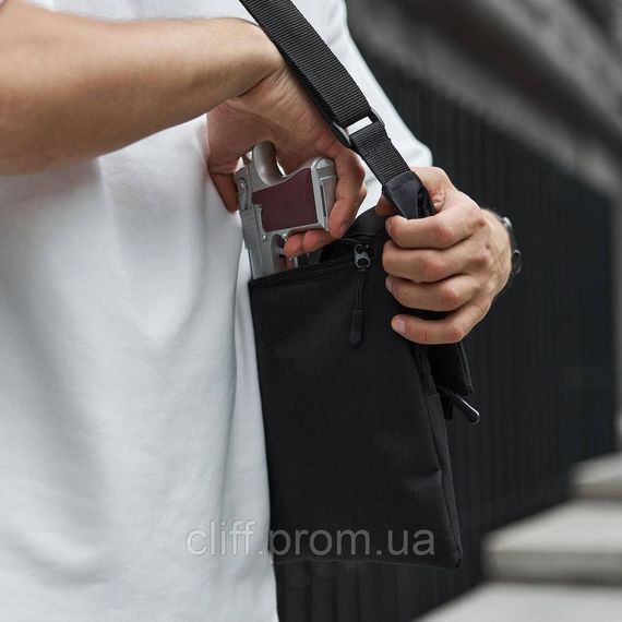 Сумка месенджер З КОБУРОЮ. Тактична сумка з тканини, сумка кобура через плече, сумка тактична наплічна | Зображення 6