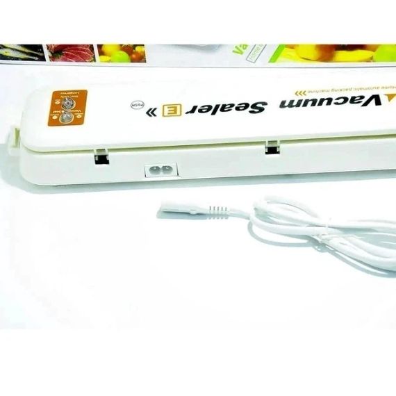 Вакуумний пакувальник продуктів білій Vacuum Sealer кухонний вакууматор для дому | Зображення 2