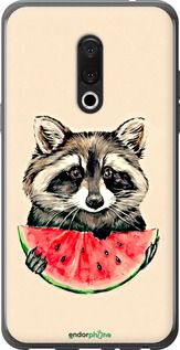 Чохол на Meizu 15 Plus Єнотик з кавуном "4605u-1473-2448"