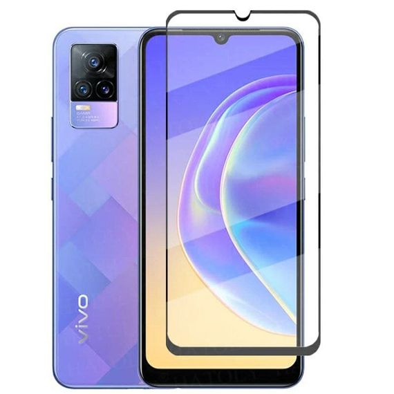 Захисне скло 2.5D на весь екран для Vivo V21e