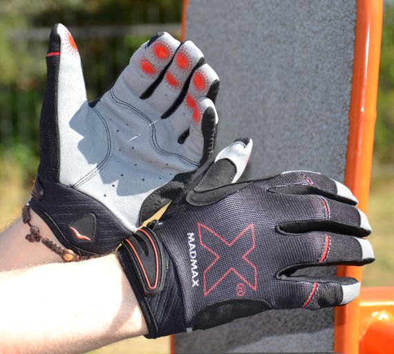Рукавички для фітнесу MadMax MXG-103 X Gloves Black/Grey M | Зображення 7