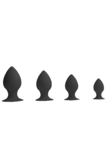 Анальная пробка Anal plugs "M" черный Sex Aura | Зображення 1