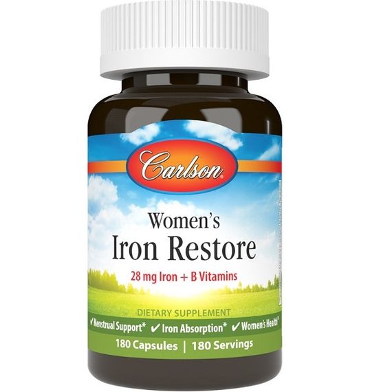 Мікроелемент Залізо Carlson Labs Women's Iron Restore 180 Soft Gels