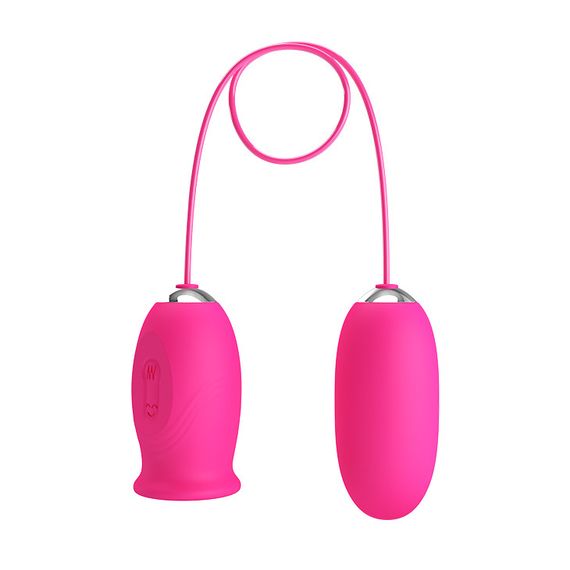 Кліторальний стимулятор з віброяйцем - Pretty Love Daisy Licking Vibrator Pink Sex Aura | Зображення 2